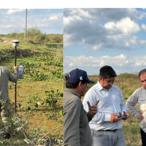 Relevamiento técnico en el arroyo San Lorenzo para planificación de obras Relevamiento técnico en el arroyo San Lorenzo para planificación de obras