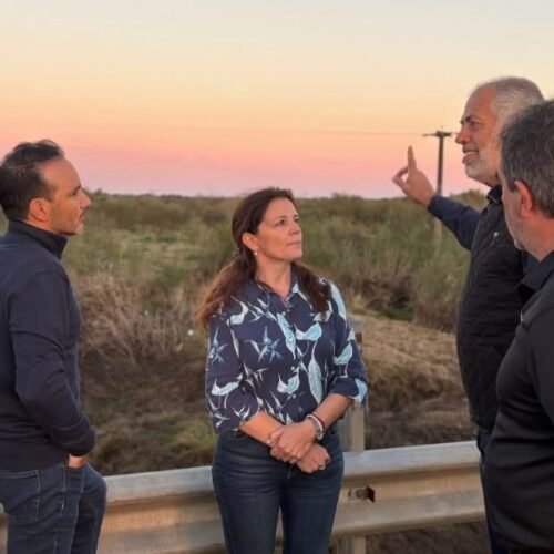 Recorrida y mediciones en Curuzú Cuatiá para mejorar el escurrimiento del agua Recorrida y mediciones en Curuzú Cuatiá para mejorar el escurrimiento del agua