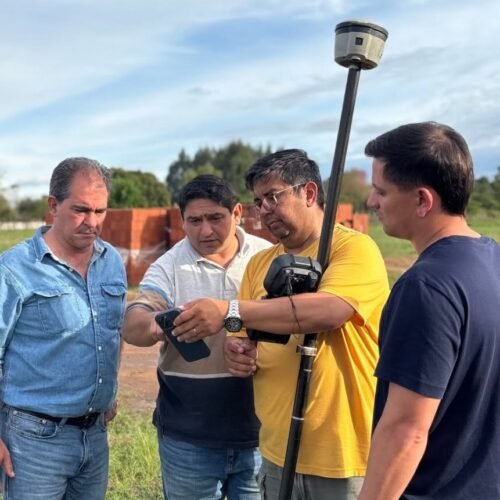 Relevamiento hídrico en El Caimán para planificar obras de mitigación Relevamiento hídrico en El Caimán para planificar obras de mitigación