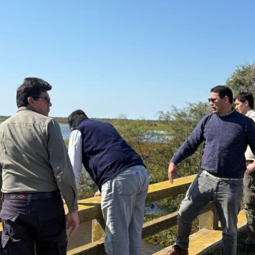 Inspección técnica del arroyo Sarandí, en la localidad de Malvinas, Esquina